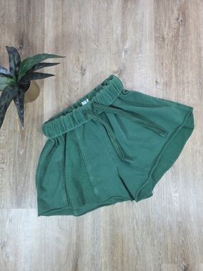 Urban Outfitters  - Out From Under Women’s Cozy Green Elastic-Waist Shorts - S